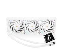 Thermalright Frozen Vision 360 White Liquid CPU Water Cooler with 12cm PWM Fan,2.88-inch square image IPS LCD Display,Computer CPU Water Cooling for AM4/AM5,Intel lga1700/1851/1150/1151/1200/2011