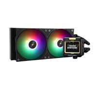 Thermalright Frozen Warframe 240 Black ARGB CPU Water Cooler with 2 PWM Fans with 2000RPM,IPS LCD Screen with 320 * 240 Resolution,Liquid CPU Cooler,CPU PC Aio Cooler for AMD:AM4/AM5/Intel LGA1700