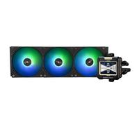 Thermalright Frozen Warframe 360 Black ARGB CPU Water Cooler with 3 PWM Fans with 2000RPM,IPS LCD Screen with 320 * 240 Resolution,Liquid CPU Cooler,CPU PC Aio Cooler for AMD:AM4/AM5/Intel LGA1700