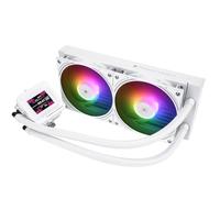 Thermalright FW 240 SE ARGB White-AIO CPU Liquid Cooler,IPS LCD Screen with 320 * 240 Resolution,for AM4/AM5,Intel LGA1700/1851,2-inch Magnet-Absorbent LCD Screen for Images-White,PC CPU Water Cooler