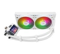 Thermalright Frozen Warframe 240 White ARGB AIO CPU Liquid Cooler,IPS LCD Screen with 320 * 240 Resolution,for AM4/AM5,Intel LGA1700/1851,”2.4 inch”Screen for Images and Double Fans-White