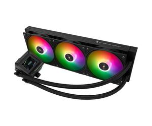 Thermalright FW 360 SE ARGB Black-AIO CPU Liquid Cooler,IPS LCD Screen with 320x240 Resolution,for AM4/AM5,Intel LGA1700/1851,2-inch Magnet-Absorbent LCD Screen for Images-Black,PC CPU Water Cooler