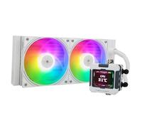 Thermalright FW240 White ARGB V2 CPU Water Cooler with 2 PWM Fans with 2000RPM,IPS LCD Screen with 320 * 240 Resolution,Liquid CPU Cooler,CPU PC Aio Cooler for AMD:AM4/AM5/Intel LGA1700