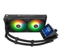 Thermalright Grand Vision 240 ARGB Black AIO CPU Liquid Cooler,IPS LCD Screen with 480x480 Resolution,for AM5/ LGA1851/1700,‘3.4 inch’Magnet-Absorbent LCD Screen for Images,Black CPU Water Cooler