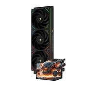 Thermalright Levita Vision 360 UB ARGB Black AIO Liquid Cooler,for AM5/Intel LGA1851/1700,6.67-inch 3D Curved Screen with 2400x1080 Resolutions,Magnetic Panel Screen,3D/2D Video Support