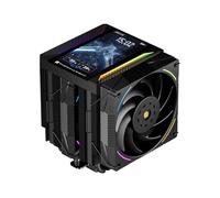 Thermalright Peerless Assassin 120 Vision MAX ARGB Black CPU Air Cooler, Twin Tower Radiator 2150RPM,480x854 Resolving Power IPS Screen with 5’’,Computer Cooler for Intel lga1851/1700/115x,AM4/AM5