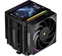 Thermalright Peerless Assassin 120 Vision MAX ARGB Black CPU Cooler, PC Heatsink Cooler 6 Heat Pipes, 5’’ Magnetic Display Screen with 480x854 Resolution,for AM4/AM5 and Intel LGA1700/1851