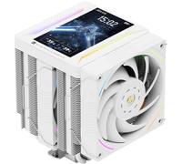 Thermalright Peerless Assassin 120 Vision MAX ARGB White CPU Cooler, PC Heatsink Cooler 6 Heat Pipes, 5’’ Magnetic Display Screen with 480x854 Resolution,for AM4/AM5 and Intel LGA1700/1851
