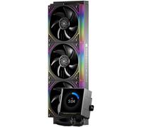 Thermalright Peerless Vision 360 ARGB Black Aio CPU Liquid Cooler,IPS Screen with 480x480 Resolution-60HZ,Wireless Splicing CPU Fan,for AM5/Intel LGA1851/1700, 3.95in Magnet-Absorbent LCD Screen