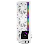 Thermalright Peerless Vision 360 ARGB White Aio CPU Liquid Cooler,IPS Screen with 480x480 Resolution-60HZ,Wireless Splicing CPU Fan,for AM5/Intel LGA1851/1700, 3.95in Magnet-Absorbent LCD Screen