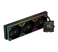 Thermalright Peerless Vision 360 UB ARGB Black Aio CPU Liquid Cooler,IPS Screen with 480x480 Resolution-60HZ,3 Inline CPU Fans,for AM5/Intel LGA1851/1700, 3.95in Magnet-Absorbent LCD Screen
