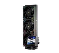 Thermalright Peerless Vision 360 UB ARGB Black Aio CPU Liquid Cooler,IPS Screen with 480x480 Resolution-60HZ,3 Inline CPU Fans,for AM5/Intel LGA1851/1700, 3.95in Magnet-Absorbent LCD Screen