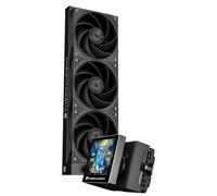 Thermalright Stream Vision 360 Black CPU Liquid Cooler, 3.5 Inch LCD Screen with Magnetic Embedded Fan, 640 x 480 Resolution, 2400 RPM Speed, Compatible with AM5, LGA1851/1700
