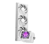 Thermalright Stream Vision 360 White CPU Liquid Cooler, 3.5in Magnetic Embedded Fan Lcd Screen, 640x480 Resolution,Freely Defined Display Screen,2400RPM Speed, Compatible with AM5,lga1851/1700/115x