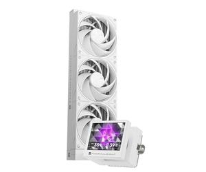 Thermalright Stream Vision 360 White CPU Liquid Cooler, 3.5in Magnetic Embedded Fan Lcd Screen, 640x480 Resolution,Freely Defined Display Screen,2400RPM Speed, Compatible with AM5,lga1851/1700/115x