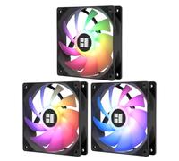Thermalright TL-C12C-S X3 CPU Fan 120mm ARGB Case Cooler Fan, 4pin PWM Silent Computer with S-FDB Bearing Included, up to 1550RPM Cooling Fan（3 Quantities）