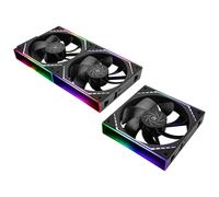 Thermalright TL-M12Q X3 chassis fan 120mm silent,wireless splicing,building block fan,PWM function CPU,Infinity Mirror ARGB lighting effect,new power chip module simplifies wiring management