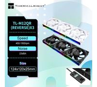 Thermalright TL-M12QR 3 in 1 Computer case cooling fan, wireless splicing/infinity frame/high performance fan M12QW x3 REGULAR
