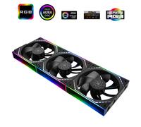 Thermalright TL-M12QR X3 120mm PC Reverse Blade Case Fans, Daisy-Chain | 1500RPM | ARGB | Dual Infinity Mirrors Lighting for Gaming Build(3-Pack)