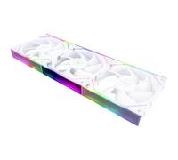 Thermalright TL-M12QW X3 CPU Fan Building Blocks 120mm Case Cooler, PWM Connector Silent Computer Cooling with S-FDB Bearing,Wireless Splicing PC Fan with ARGB Mirror Light Effect,low Noise,White (TL-