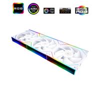 Thermalright TL-M12QW 120mm ARGB Case Fan, Daisy-Chain | 1500RPM | Silent Computer Fan with Infinite Mirrors on Both Sides(White)