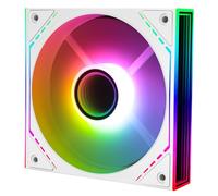 Thermalright TL-M12RW-S 120mm ARGB CPU Fan, with 1500RPM Speed, White Computer Case Cooling, Quiet 4pin PWM PC Inverted Fan, ARGB Light Effect with Infinite Mirrors on Both Sides