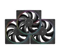 Thermalright TL-S12 CPU Fan Case Cooler PWM Fan, fine Aperture Light Effect,4pin PWM Connector Computer Fan with ARGB Aperture, 1500RPM Speed PC Cooling Fan(120mm, 3 Fans)