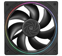 Thermalright TL-S12 CPU Fan Case Cooler PWM Fan, fine Aperture Light Effect,4pin PWM Connector Computer Fan with ARGB Aperture, 1500RPM Speed PC Cooling Fan(120mm, Black)