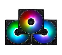 Thermalright TL-S12-S X3 CPU Fan 120mm ARGB Case Cooler Fan Comes with ARGB Lighting Effect,PC PWM Silent Computer Fan with 1500RPM Speed, CPU Cooling Fan Black(TL-S12-S X3)