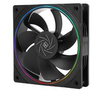 Thermalright TL-S12R CPU Fan 120 mm Reverse Fan Case Cooler Fan Comes with ARGB Lighting, CPU Cooler with 1500 RPM Speed, Black PC PWM Silent Computer Fan