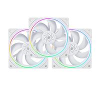 Thermalright TL-S12W X3 120mm CPU Fan, Case Cooler, 4pin PWM Connector Silent Computer Fan with S-FDB Bearing,up to 1500RPM PC Cooling(White,3-Packs)
