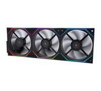Thermalright TLM12QR X3,wireless splicing chassis fan,building block splicing fan,Infinity Mirror ARGB lighting effect,reverse blade design,new power chip module simplifies wiring management