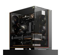 Thermalright TR A70 Vision ATX Gaming Case 8 CPU Fan Slots, Quick Release for Vertical Graphics Card Mounting with Anti-Sag Protection, Includes 9.16" LCD Display and Panoramic Light Bar