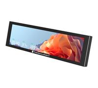 Thermalright Trofeo Vision 9.16 LCD Black, 9.16-inch Full-color LCD Magnetic Display Screen, 1920x480 Resolution, Easy to Install,Master CPU/GPU Temperature(Black)
