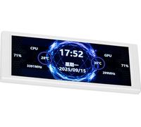 Thermalright Trofeo Vision LCD AIO Display 6.86” PC Monitor, USB Type-C Screen for Real-Time Hardware Monitoring, with Preset & DIY Themes for Gaming PC Case/CPU Cooler(White)