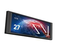 Thermalright Trofeo Vision LCD Black Edition Case Sub-Display Features a 6.86-inch Full-Color LCD Display (1280x480 Resolution) with a Magnetic Panel Screen, Supporting DIY Dynamic/Static Images