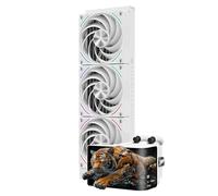 Thermalright Wonder Vision 360 Turbo ARGB White CPU Water Cooler, 60HZ Curved Screen with 2400x1080 Resolution,for AM4/AM5,Intel LGA1851/1700,6.67in 3D Screen High Performance Pump,3000RPM Fan Speed
