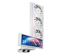 Thermalrlght Trofeo Vision 360 ARGB White CPU Aio Cooler,CPU Water Cooling System,6.86inch IPS Long Screen with 1280x480 Resolution,for AM4/AM5,LGA1851/1700,Magnetic Screen is not Limited