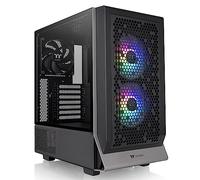 Thermaltake Ceres 300 Black Mid Tower E-ATX Computer Case with Tempered Glass Side Panel; 2xCT140 ARGB Fan Preinstalled; Rotational PCIe Slots; CA-1Y2-00M1WN-00; 3 Years Warranty
