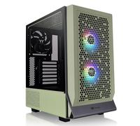 Thermaltake Ceres 300 Matcha Green Mid Tower E-ATX Computer Case with Tempered Glass Side Panel; 2xCT140 ARGB Fan Preinstalled; Rotational PCIe Slots; CA-1Y2-00MEWN-00; 3 Years Warranty