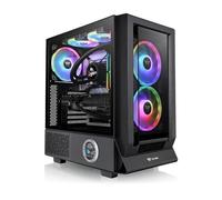 Thermaltake Ceres 350 MX, Black, Mid Tower Chassis w/ Tempered Glass Window, 3 x