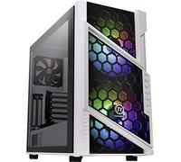 Thermaltake Commander C 31 TG Dual 200MM ARGB LED Fans Tempered Glass M-ITX M-ATX ATX Mid Tower case - Snow white