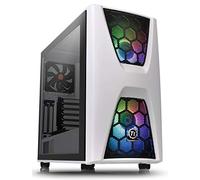 Thermaltake Commander C34 Snow Motherboard Sync ARGB ATX Mid Tower Computer Chassis with 2 200mm ARGB 5V Motherboard Sync RGB Front Fans + 1 120mm Rear Black Fan Pre-Installed CA-1N5-00M6WN-00