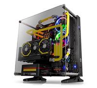 Thermaltake Core P3 ATX Tempered Glass Gaming Computer Case Chassis, Open Frame Panoramic Viewing, Glass Wall-Mount, Riser Cable Included, Black Edition, CA-1G4-00M1WN-06