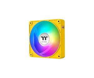 Thermaltake CT120 EX ARGB Sync | 120mm | 3-Pack | MagForce 2.0 Magnetic Daisy Chain | PWM 500-2000 RPM | 9 Addressable LEDs | 5V Mainboard Sync | Hydraulic Bearing | Very Quiet | Bumblebee (Yellow)