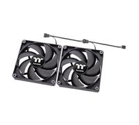 Thermaltake CT120 PWM PC Cooling Case Fans 2 Pack Black CL-F147-PL12BL-A
