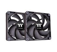 Thermaltake CT120 PWM PC Cooling Case Fans 2 Pack Black CL-F147-PL12BL-A