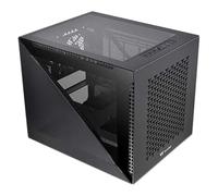 Thermaltake Divider 200 TG Air Black | Micro-ATX-PC-Gehäuse | 2 x gehärtetes 3mm Glasseitenteil | Mesh-Panel | schwarz