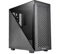 Thermaltake Divider 300 TG Air Black | Mid-Tower ATX PC Case | Tempered Glass Side Panel | Mesh Panel | Black, CA-1S2-00M1WN-02