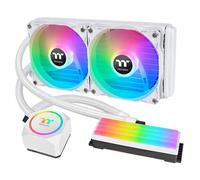 Thermaltake Floe RC240 Snow, AMD (AM5/AM4) / Intel (LGA 1700/1200), TT RGB Plus Software/Motherboard Sync ARGB Controlled, 240mm PWM All-in-One CPU & Memory Liquid Cooler CL-W330-PL12SW-A